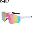 Trendy Oversized Rimless Sports Sunglasses UV400 Protection