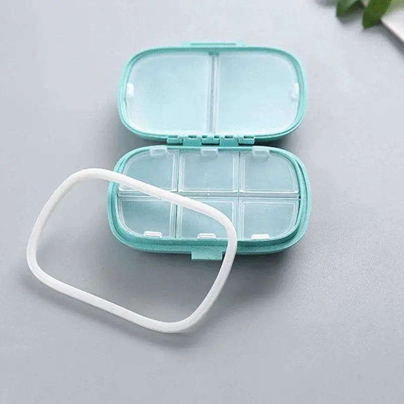 10-Grid Pill Box Travel-Friendly Pill and Jewelry Organizer - OurLum.com