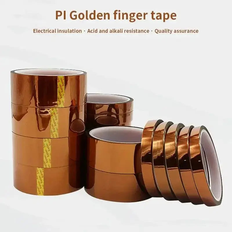 Gold Finger High Temp Polyimide Anti Static Tape 30m