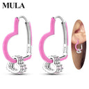 Mula Earring Sterling Silver Pink