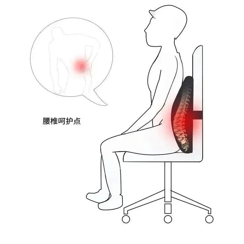 Cooling Gel Memory Foam Car Lumbar Support Cushion
