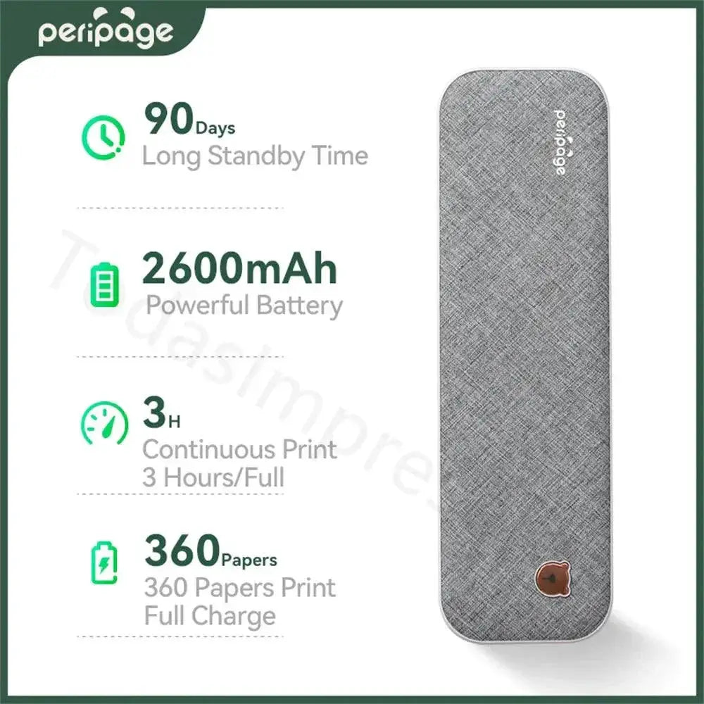 PeriPage Wireless Thermal Printer Portable Printing Solution