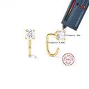 Moissanite Earrings in Sterling Silver Fashion FDEFE