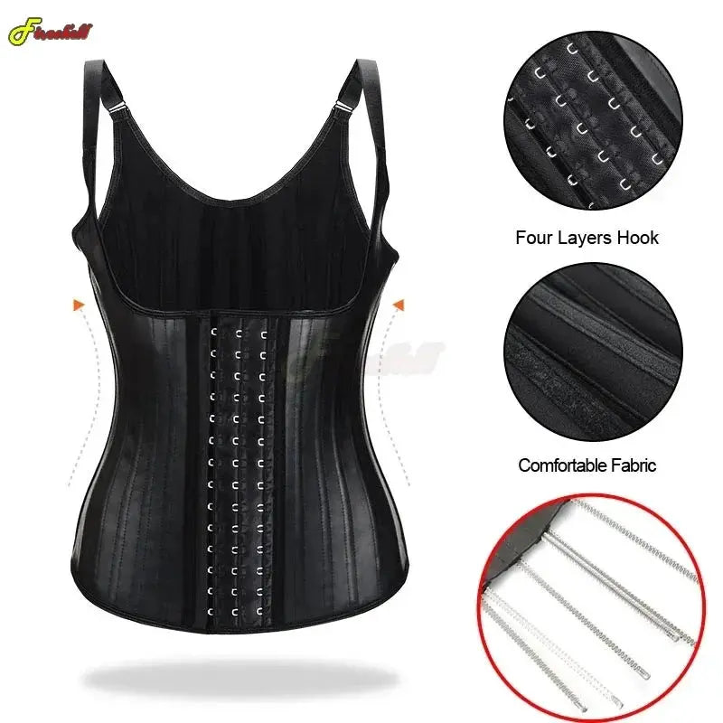 Sculpt Your Curves Latex Waist Trainer Corset For Women