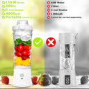 New Portable Blender 600ML Electric Juicer Fruit Mixers