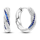 Silver Plated Hoop Earring Pendientes