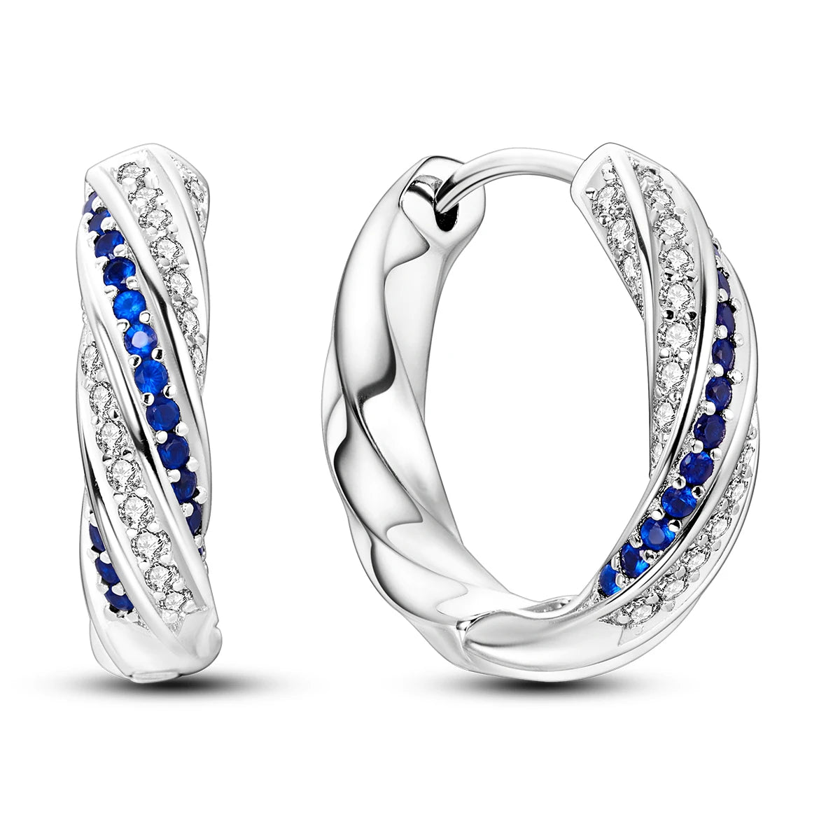 Silver Plated Hoop Earring Pendientes