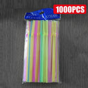 Colorful & Black Reusable Party Straws Eco-Friendly Essential