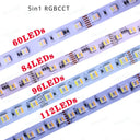 4In1 RGB LED Strip 12V 24V RGBW RGBWW RGBCCT Mood Lighting Tape 60 84 96 LEDs