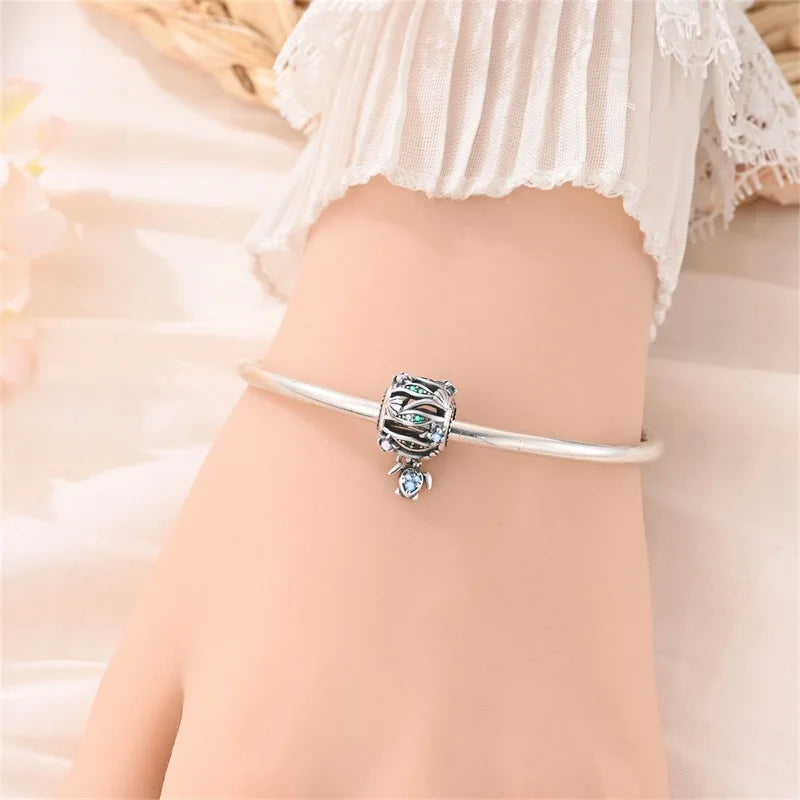 Sterling Silver Charm Summer Beach