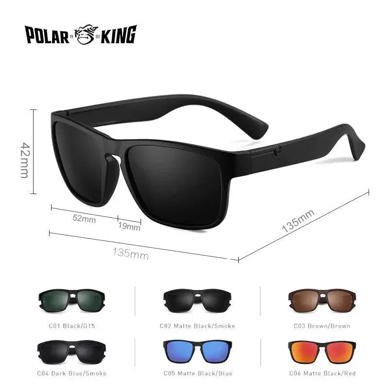 Men's Polarized Square Sunglasses With UV Protection Eyewear