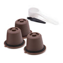 3pcs Refillable Reusable Coffee Capsule Filters for Nespresso
