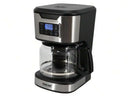 Programmable Coffee Maker In Black With Stainless Steel Accents