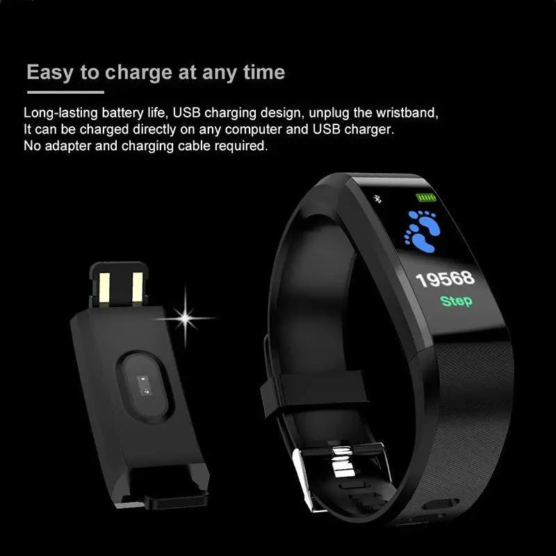 Stylish Smart Health Tracker Real Time Fitness Monitor