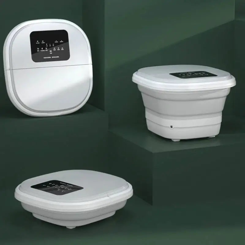 Electric Foot Spa Bath Massager with Heat, Automatic Foot Soak Tub, Foldable Portable Basin for Home Use Constant Temperature