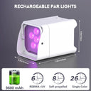 U'King 4PCS RGBUA UV LED Par Light 6x18W DMX