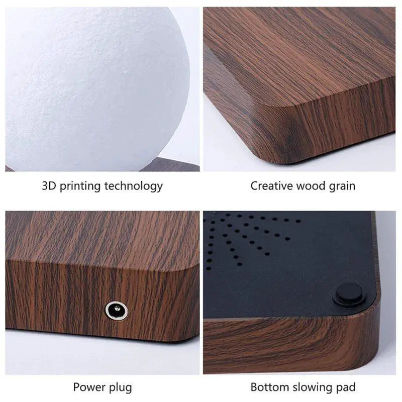 Floating Moon Lamp 3D Printed Magnetic Levitation Light