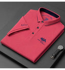 New Summer Korean Embroidered Polo Shirt Men's Luxury Top