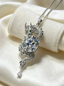 Gold Plated Silver Moissanite Pendant
