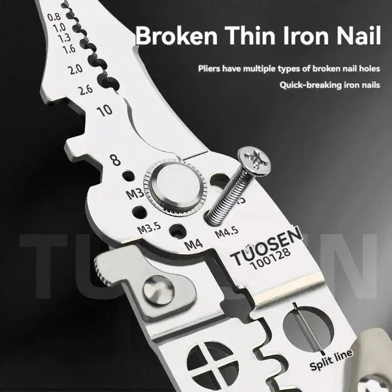 Electrical Wire Crimper Cable Cutter Adjustable Tool Set