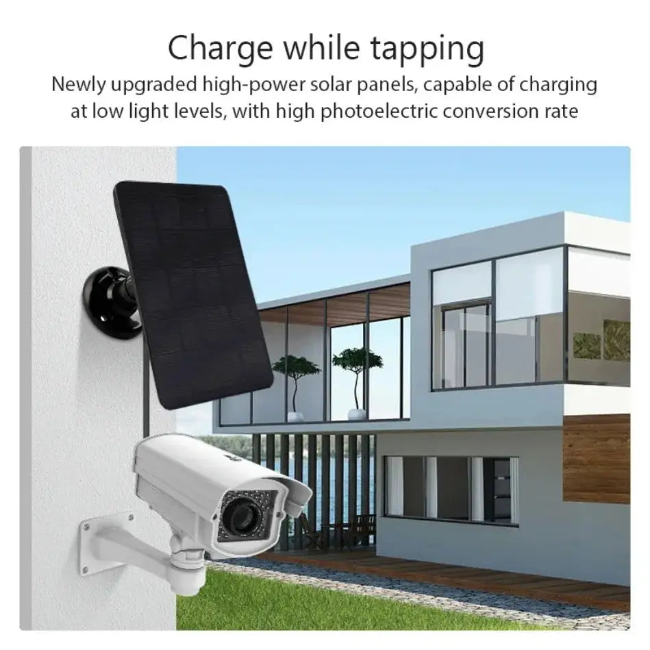 Type-C Solar Cells Charger Solar Panels 10W 5V Solar Panel Micro for Security Camera Small Home Light System Power Supply