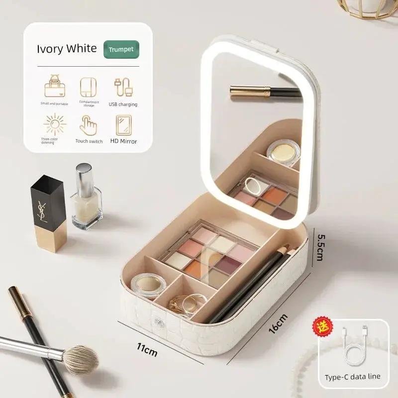 Travel Makeup Mirror With LED Light — product view 20