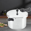 Pressure Cooker 6-Quart Aluminum - Safe Durable Easy Clean
