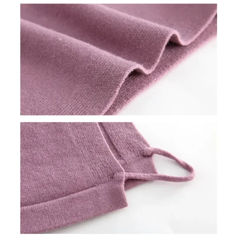 Wool Blend Highneck Collar Warmer