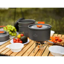 Portable Aluminum Camping Cookware Set for Hiking Picnic
