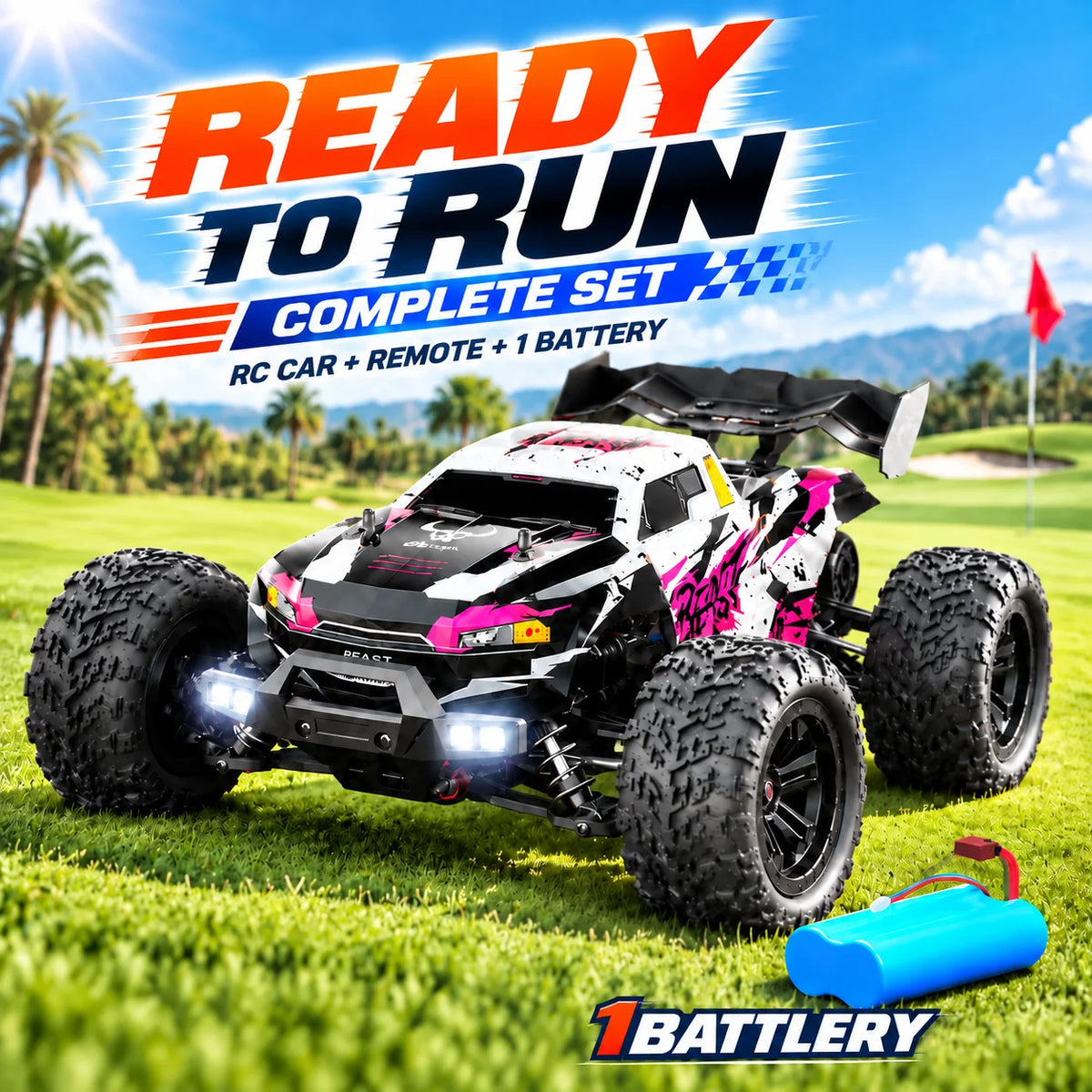ZNLYRION Brushless RC Off-Road Monster Truck Adjustable Remote — product view 10