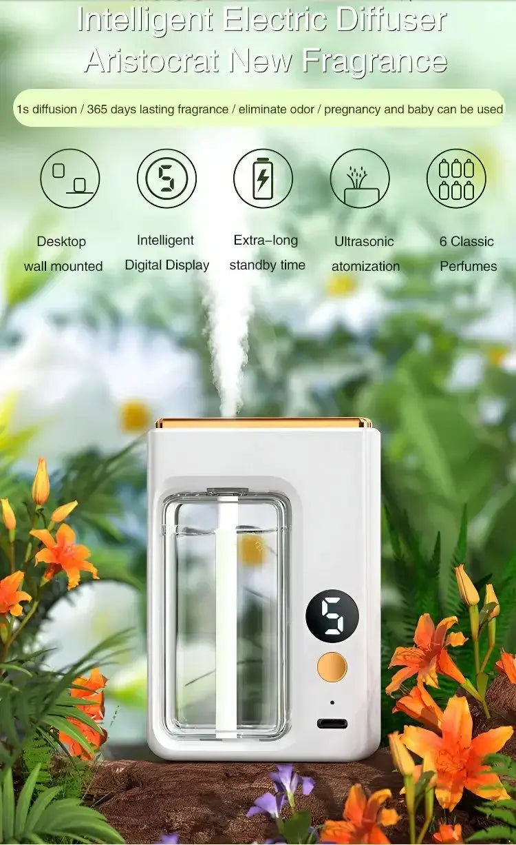Mini Scent Machine Aromatherapy Diffuser With Smart Display