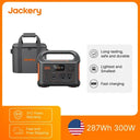 Jackery Portable Power Station E300 New Kit with Small Carrying Bag, 287Wh LiFePO4 Battery for Camping and Emergencies