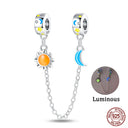 Real Sterling Silver Stars Moon