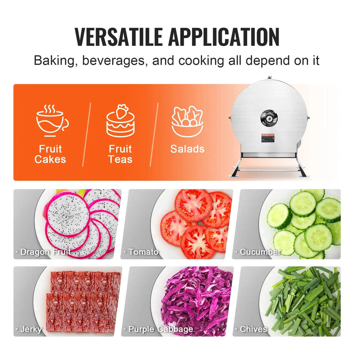 SucceBuy Electric Vegetable Slicer Thickness Adjustable — product view 6