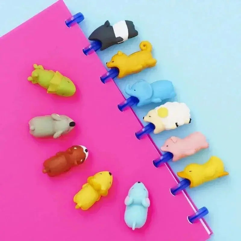Cute Animal Cable Protector Set Charger Organizers