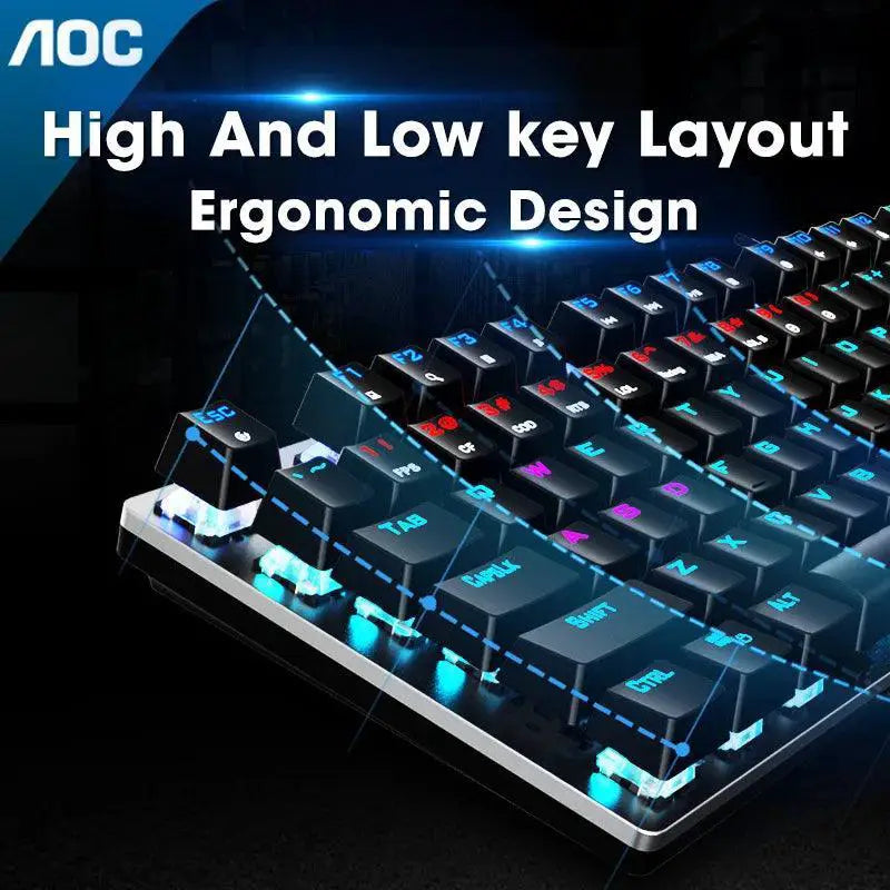 GK410 Mechanical Keyboard With Customizable RGB For Gaming