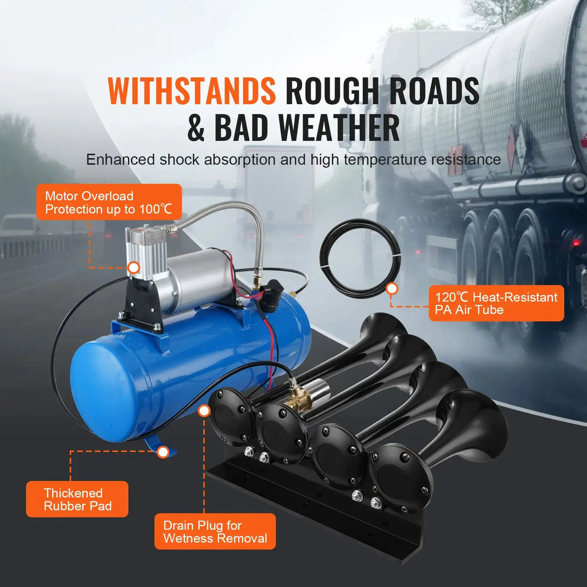 Trumpet Train Air Horn Kit — product view 4