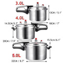 Pressure Cooker for Gas Stoves Versatile Aluminium Alloy 3L 4L 5L