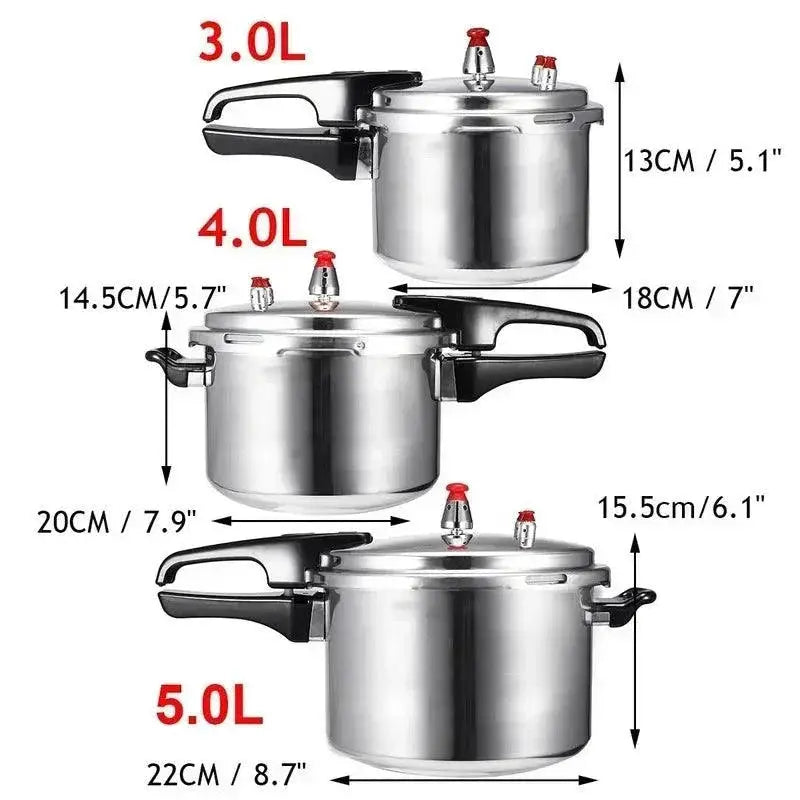 Gas Stove Compatible Pressure Cooker Aluminum Alloy 3L 4L 5L