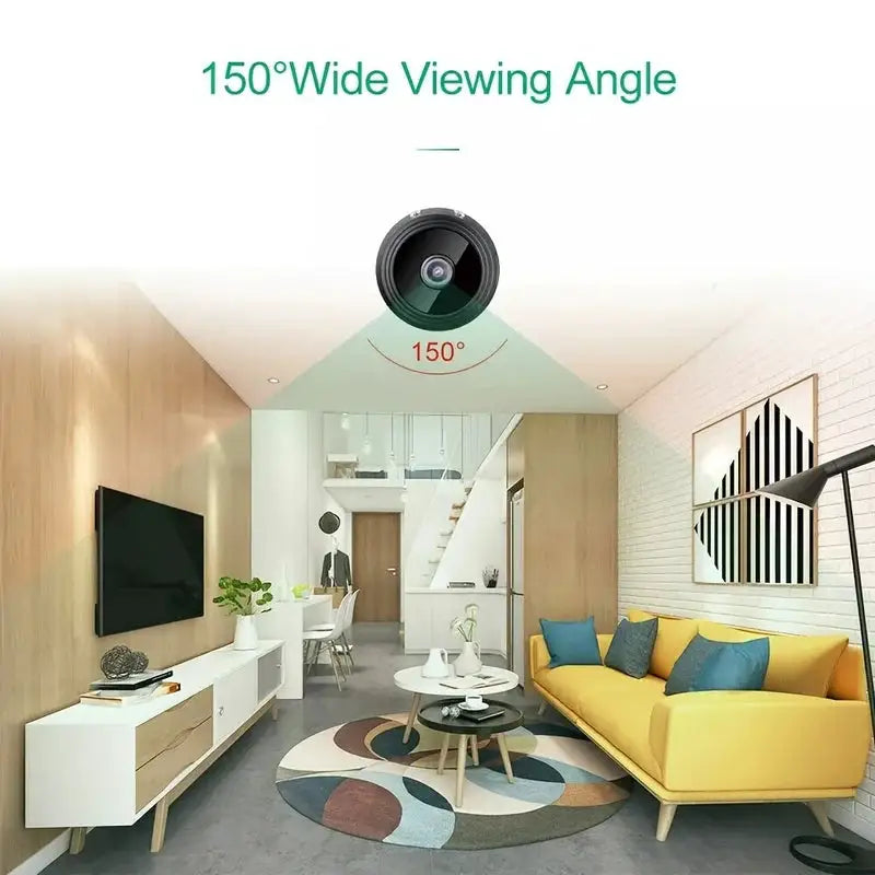 1pc Rechargeable Wireless Mini WiFi Security Camera With Night Vision, Motion Detection, Easy To Install And App Control