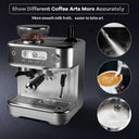 Espresso Coffee Machine Temperature Adjustable with Built-in Bean
