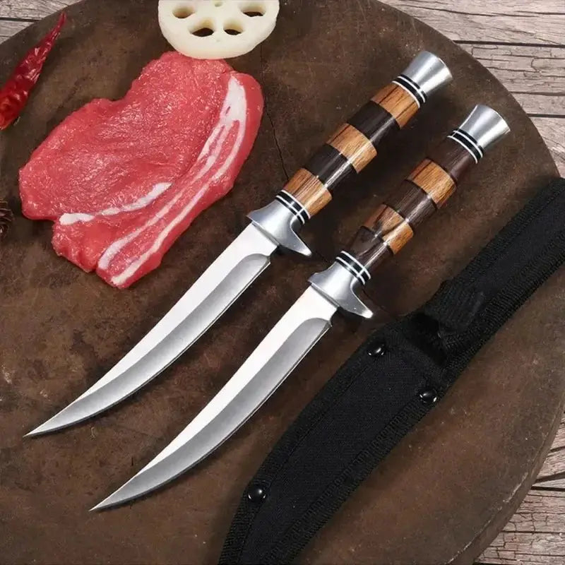 Premium Stainless Steel Sashimi Cleaver With Wooden Handle