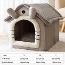 Foldable Winter Warm Cat Bed for Small Medium Pets Cozy Nest