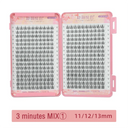 Premium Cluster Eyelash Extensions Kit - 32 Rows Natural Look