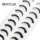 Glamorous Handmade 3D Mink Crisscross Eyelashes 10 Pairs