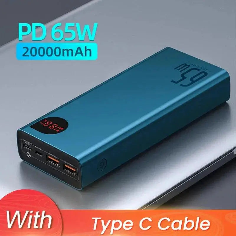 Baseus Power Bank - Fast Charging Edition AA — 20000mAh Blue