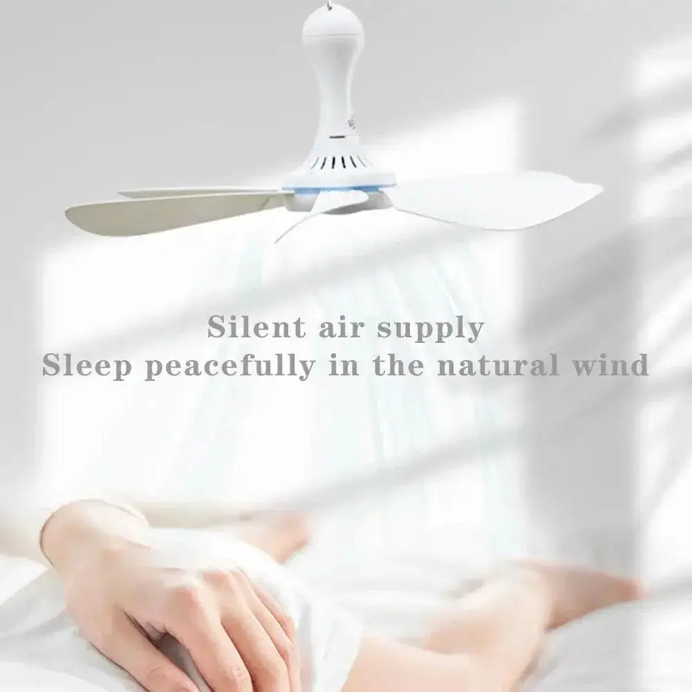 USB Ceiling Fan Portable Silent Cooling Solution Compact