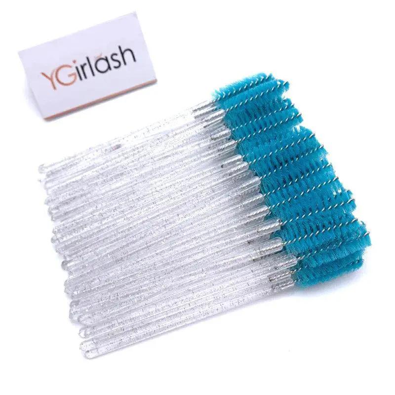 Crystal Eyelash Makeup Brush Wands Disposable Lash Tools 50