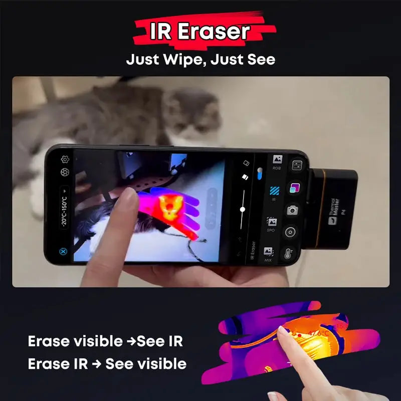 Thermal Master Dual Lens Thermal Camera X³IR Resolution ℃ High — product view 2