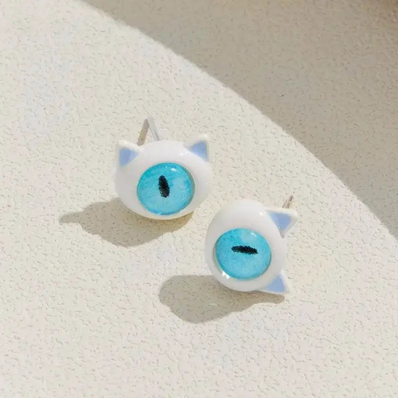 Kiss Jewelry Cute Monster Eyes Stud Earrings Trendy Kpop